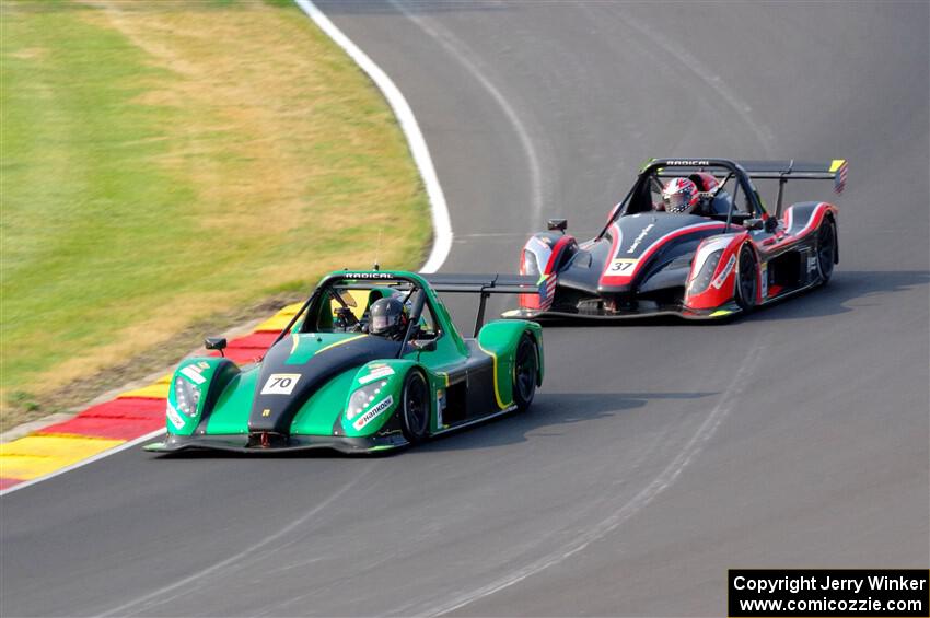 Evan Wolf's Radical SR3 RSX 1340 and Jon Field's Radical SR10