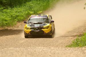 Colin Schulz / Jason Hack Subaru WRX STi on SS1, Camp 3 North.