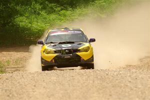 Colin Schulz / Jason Hack Subaru WRX STi on SS1, Camp 3 North.