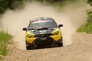 Colin Schulz / Jason Hack Subaru WRX STi on SS1, Camp 3 North.