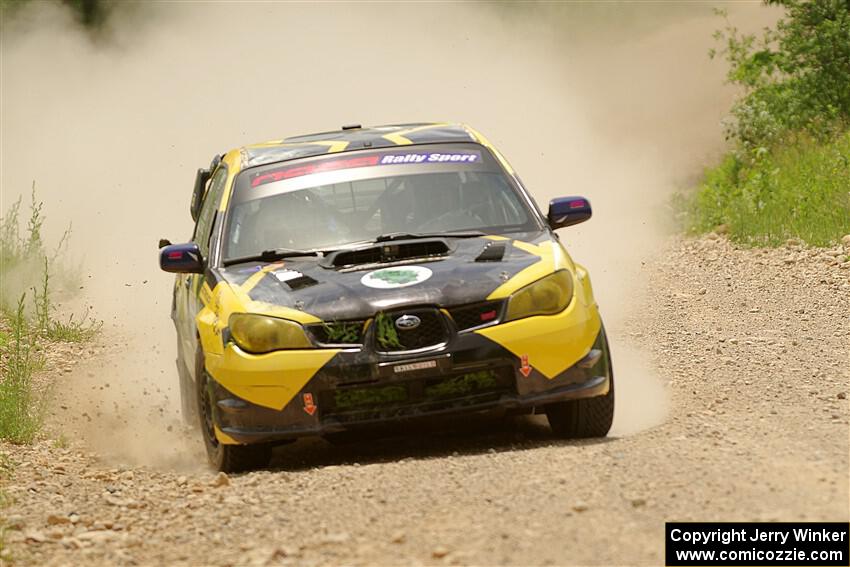 Colin Schulz / Jason Hack Subaru WRX STi on SS1, Camp 3 North.