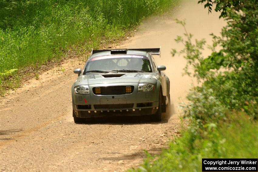 Adam VanDamme / Morgan Engle Audi TT on SS1, Camp 3 North.