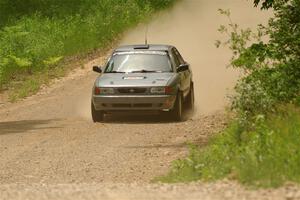 Dexter Clark / Bryce Proseus Nissan Sentra SE-R on SS1, Camp 3 North.