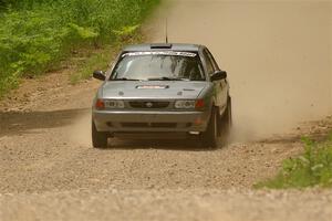 Dexter Clark / Bryce Proseus Nissan Sentra SE-R on SS1, Camp 3 North.