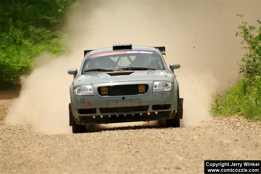 Adam VanDamme / Morgan Engle Audi TT on SS1, Camp 3 North.