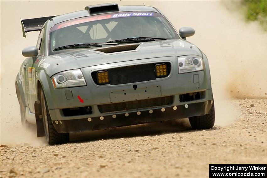 Adam VanDamme / Morgan Engle Audi TT on SS1, Camp 3 North.