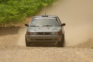 Dexter Clark / Bryce Proseus Nissan Sentra SE-R on SS1, Camp 3 North.