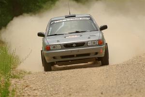 Dexter Clark / Bryce Proseus Nissan Sentra SE-R on SS1, Camp 3 North.