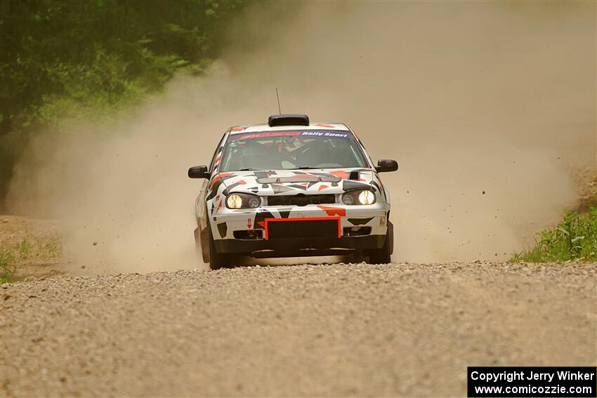 John Gusmano / Zack Goldstein VW GTI on SS1, Camp 3 North.