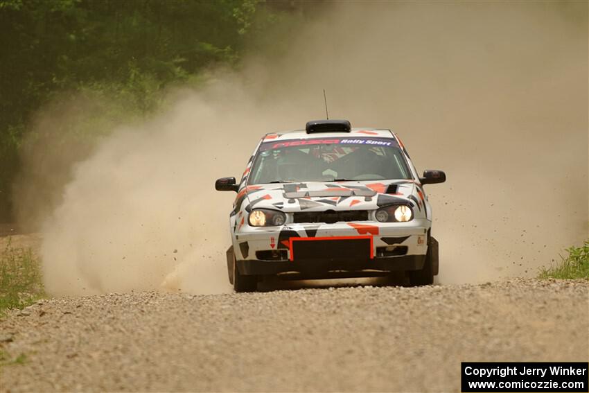 John Gusmano / Zack Goldstein VW GTI on SS1, Camp 3 North.