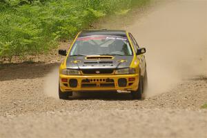 Katie Gingras / Camille Carlson Subaru Impreza on SS1, Camp 3 North.