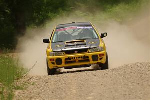 Katie Gingras / Camille Carlson Subaru Impreza on SS1, Camp 3 North.