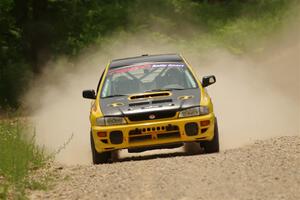 Katie Gingras / Camille Carlson Subaru Impreza on SS1, Camp 3 North.