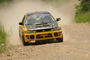 Katie Gingras / Camille Carlson Subaru Impreza on SS1, Camp 3 North.