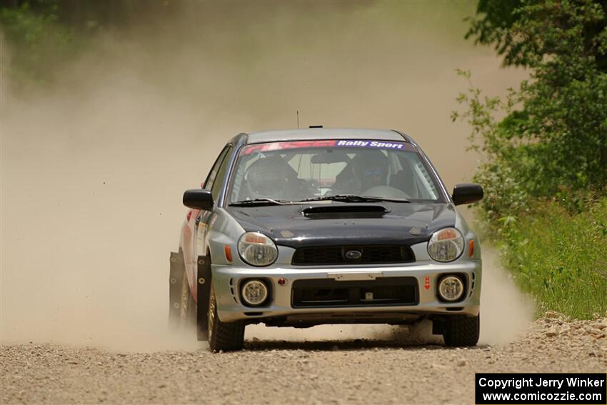 Jonathon Nagel / Chris Woodry Subaru Impreza 2.5RS on SS1, Camp 3 North.