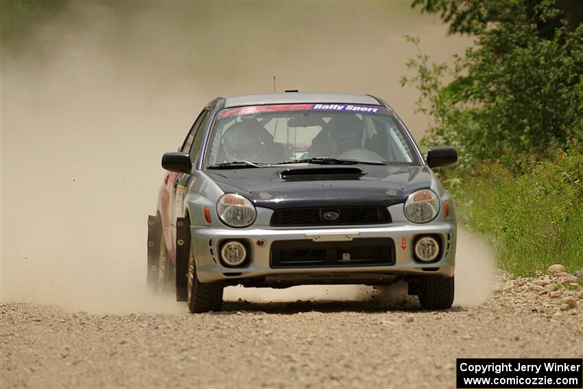 Jonathon Nagel / Chris Woodry Subaru Impreza 2.5RS on SS1, Camp 3 North.