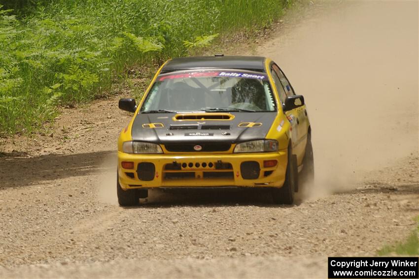 Katie Gingras / Camille Carlson Subaru Impreza on SS1, Camp 3 North.