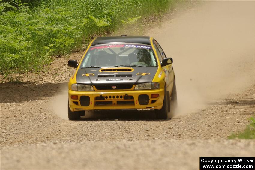 Katie Gingras / Camille Carlson Subaru Impreza on SS1, Camp 3 North.