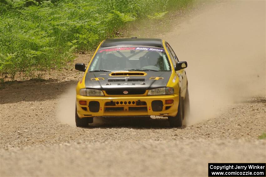 Katie Gingras / Camille Carlson Subaru Impreza on SS1, Camp 3 North.