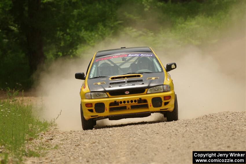 Katie Gingras / Camille Carlson Subaru Impreza on SS1, Camp 3 North.