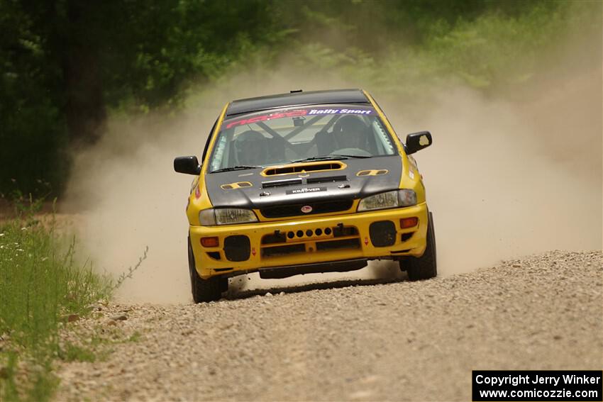 Katie Gingras / Camille Carlson Subaru Impreza on SS1, Camp 3 North.