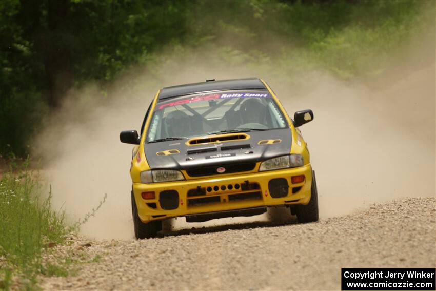 Katie Gingras / Camille Carlson Subaru Impreza on SS1, Camp 3 North.