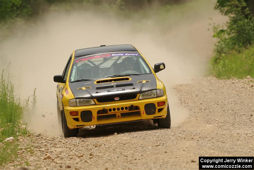 Katie Gingras / Camille Carlson Subaru Impreza on SS1, Camp 3 North.