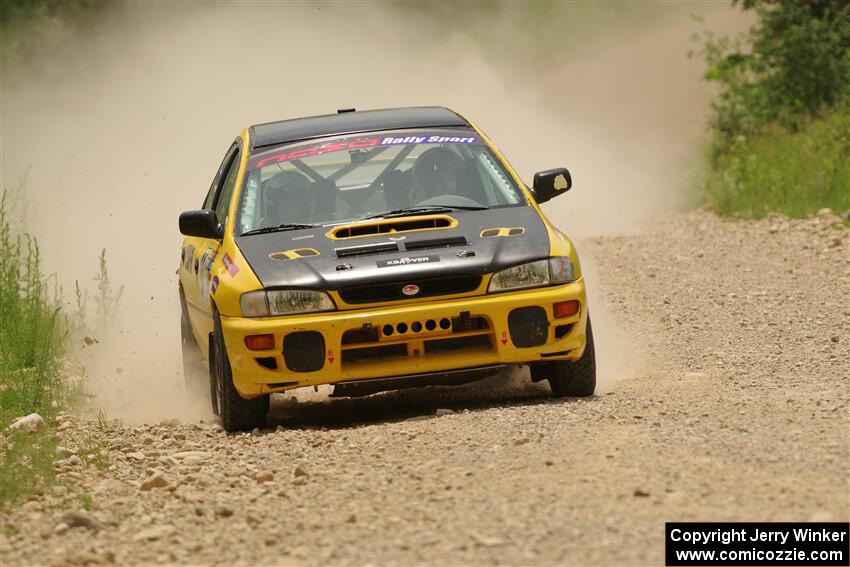 Katie Gingras / Camille Carlson Subaru Impreza on SS1, Camp 3 North.