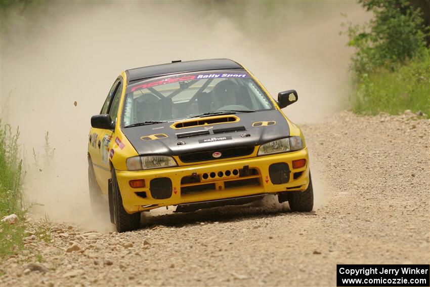 Katie Gingras / Camille Carlson Subaru Impreza on SS1, Camp 3 North.