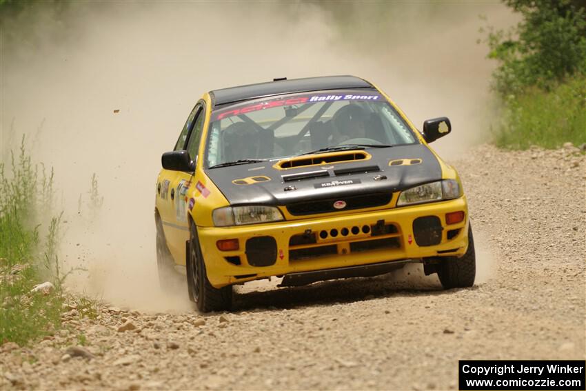 Katie Gingras / Camille Carlson Subaru Impreza on SS1, Camp 3 North.