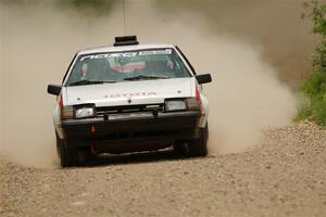 Eric Anderson / Taylor Haelterman Toyota Celica GTS on SS1, Camp 3 North.