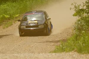 Chase Blakely / Mike Callaway VW GTI on SS1, Camp 3 North.