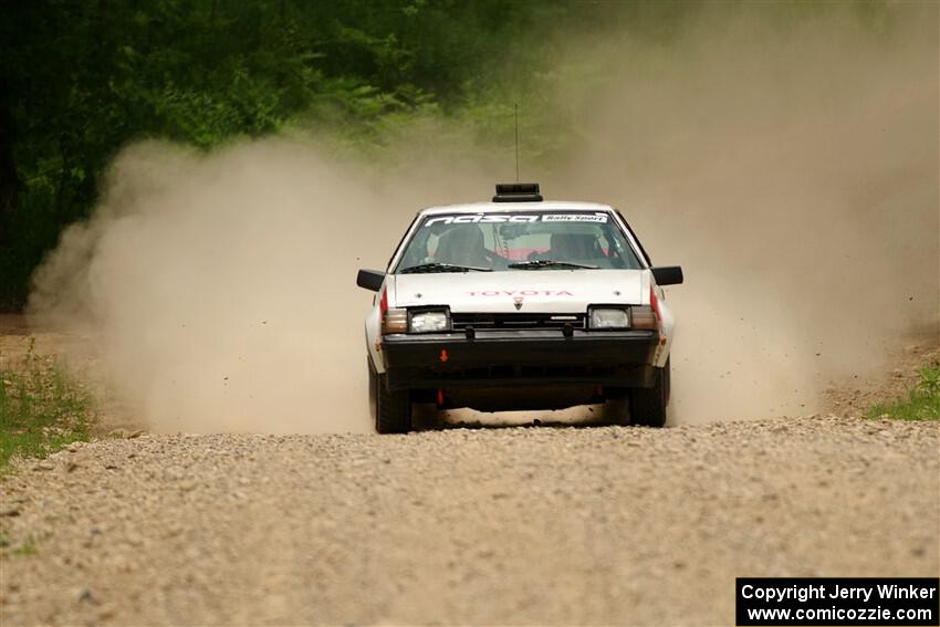 Eric Anderson / Taylor Haelterman Toyota Celica GTS on SS1, Camp 3 North.