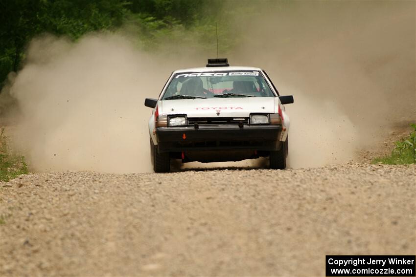 Eric Anderson / Taylor Haelterman Toyota Celica GTS on SS1, Camp 3 North.