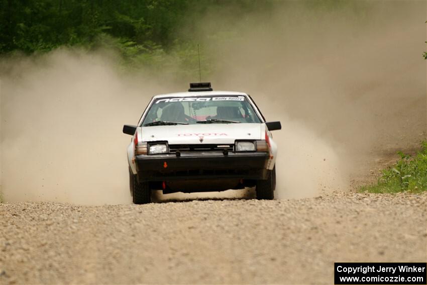 Eric Anderson / Taylor Haelterman Toyota Celica GTS on SS1, Camp 3 North.