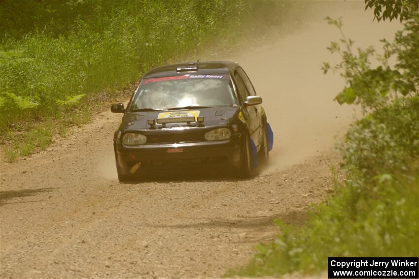 Chase Blakely / Mike Callaway VW GTI on SS1, Camp 3 North.