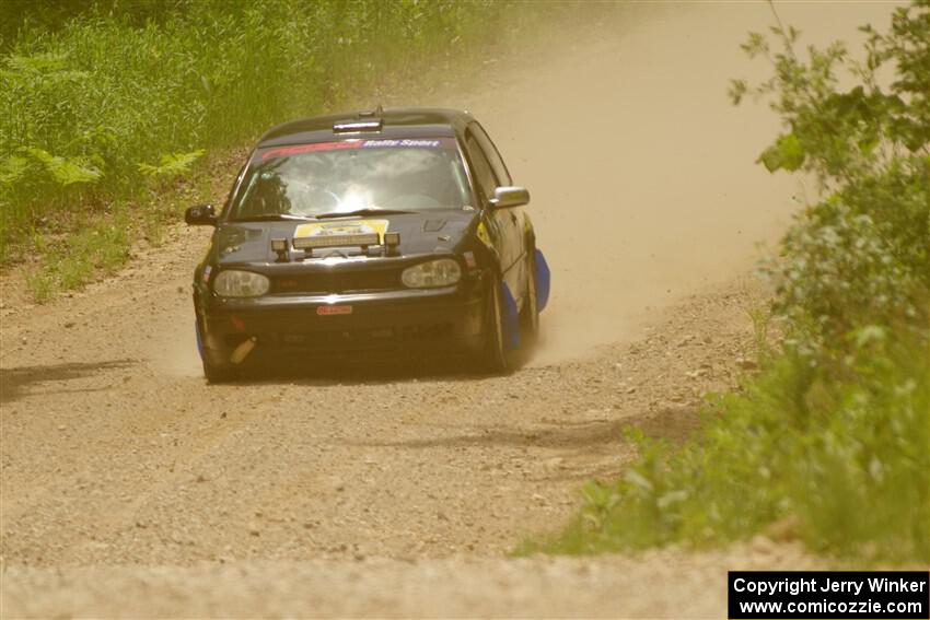 Chase Blakely / Mike Callaway VW GTI on SS1, Camp 3 North.