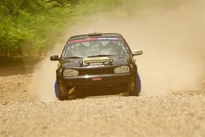 Chase Blakely / Mike Callaway VW GTI on SS1, Camp 3 North.