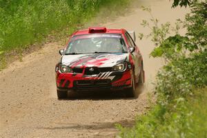 Andrew Layton / Joe Layton Subaru Impreza on SS1, Camp 3 North.