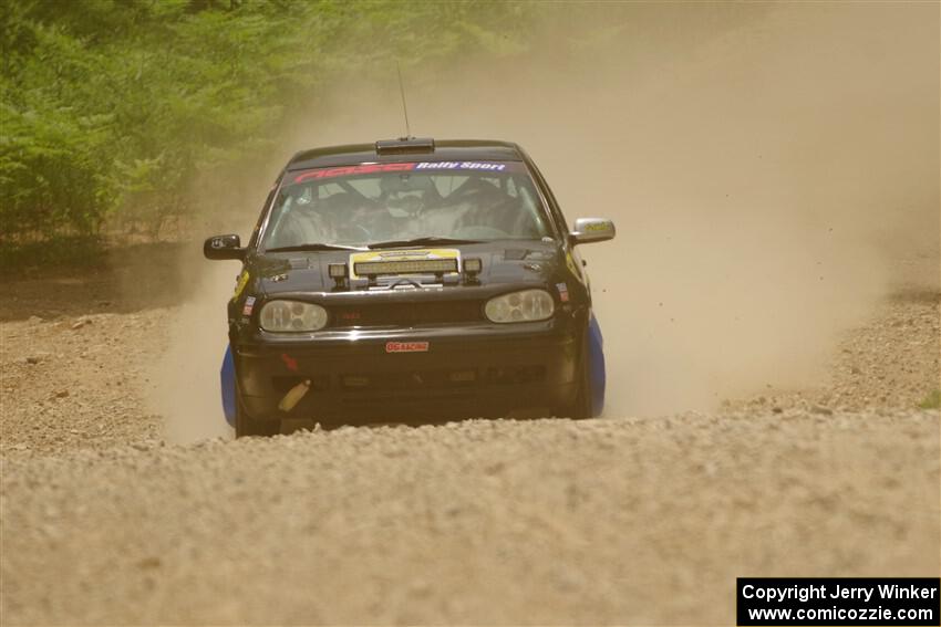 Chase Blakely / Mike Callaway VW GTI on SS1, Camp 3 North.