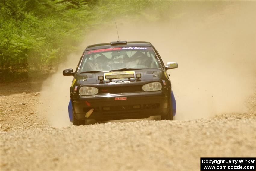 Chase Blakely / Mike Callaway VW GTI on SS1, Camp 3 North.