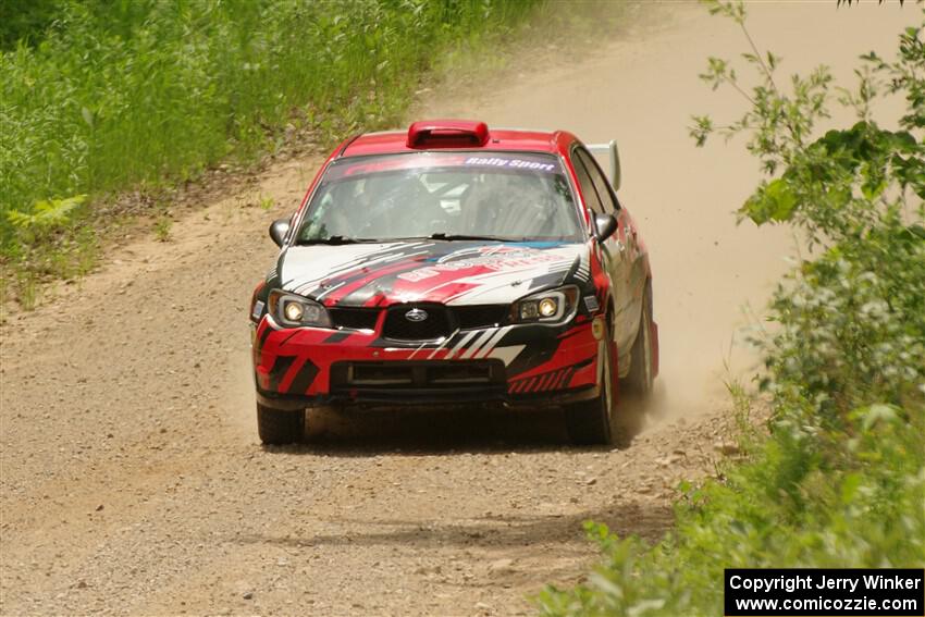 Andrew Layton / Joe Layton Subaru Impreza on SS1, Camp 3 North.