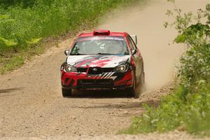 Andrew Layton / Joe Layton Subaru Impreza on SS1, Camp 3 North.