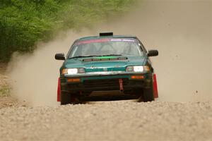 Dan Hutchison / Cray Dumeah Honda CRX Si on SS1, Camp 3 North.