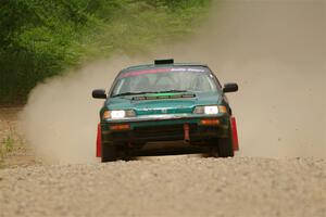 Dan Hutchison / Cray Dumeah Honda CRX Si on SS1, Camp 3 North.