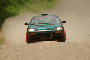 Dan Hutchison / Cray Dumeah Honda CRX Si on SS1, Camp 3 North.