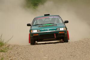 Dan Hutchison / Cray Dumeah Honda CRX Si on SS1, Camp 3 North.