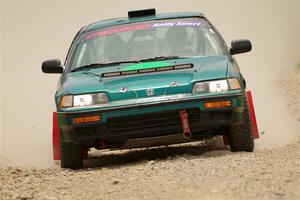 Dan Hutchison / Cray Dumeah Honda CRX Si on SS1, Camp 3 North.