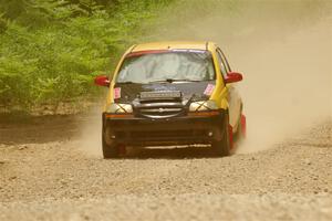 James Walker / Yannis Burnell Chevy Aveo on SS1, Camp 3 North.