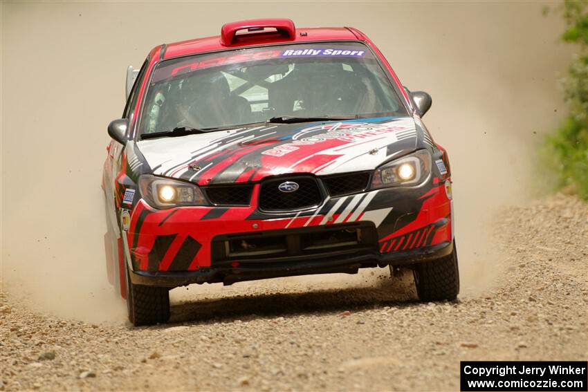 Andrew Layton / Joe Layton Subaru Impreza on SS1, Camp 3 North.